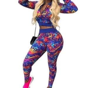 Colorful jogging suit